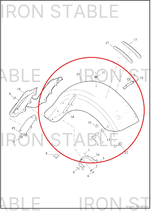 Harley-Davidson Fender, Rr, Assembly, Can, Sld