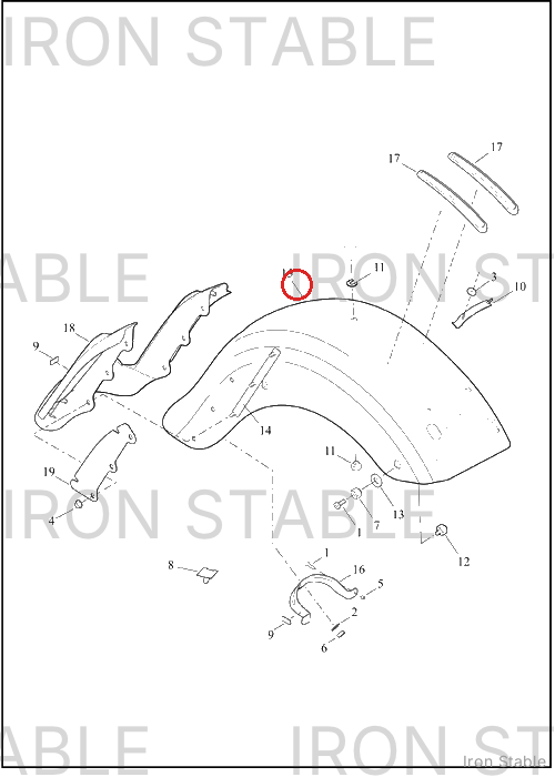 Harley-Davidson Fender, Rr, Assembly, Can, Sld