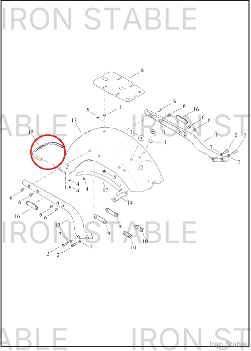 Harley-Davidson Support, Rr Fnd, Rh