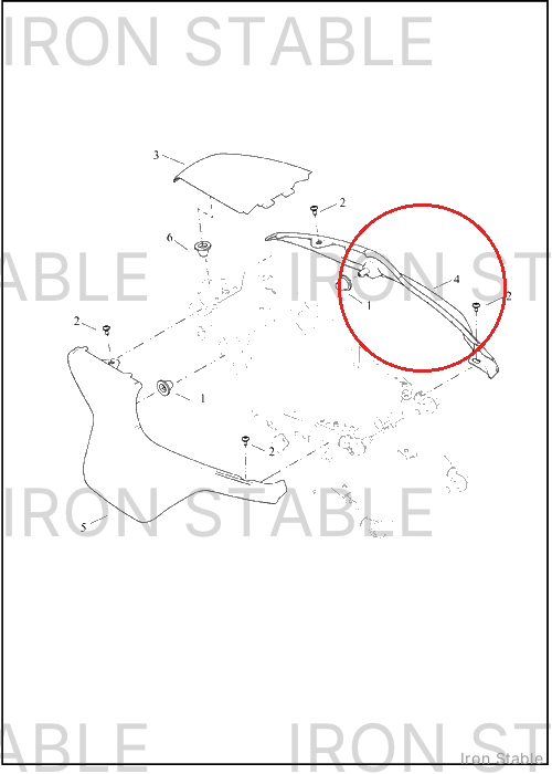 Harley-Davidson Fender, Rr, Molded, Lh
