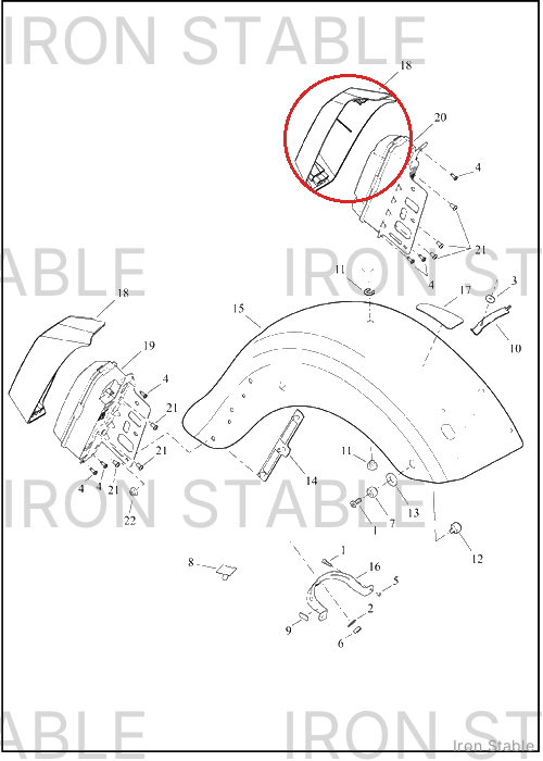 Harley-Davidson Sub-Assembly, Rr Fnd, Trim, Light, Lh