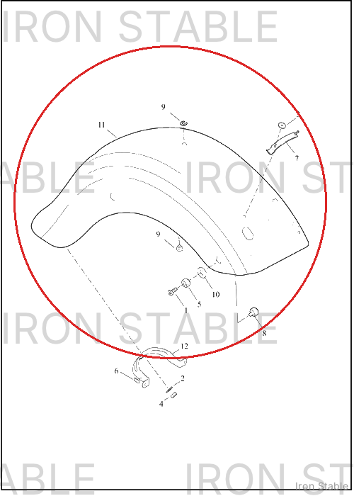 Harley-Davidson Fender, Rr, Sub-Assembly, Solid