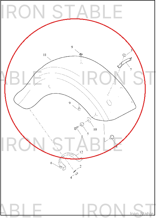 Harley-Davidson Fender, Rr, Sub-Assembly, Solid