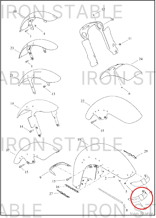 Harley-Davidson Tip, Fnd, Front