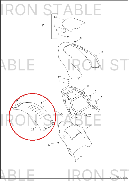 Harley-Davidson Mud Flap, Tire, Skt