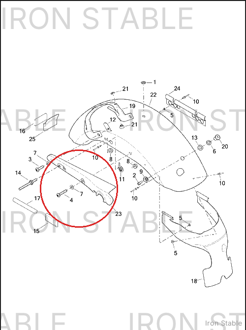Harley-Davidson Bracket, Chas Struct Mounting, X