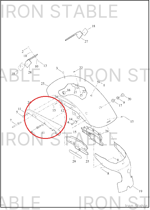 Harley-Davidson Bracket, Fr Fair Sprt, X