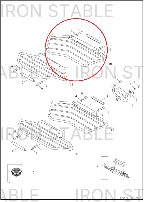 Harley-Davidson Guard, Belt/Chn, Lh Weldment, Sar