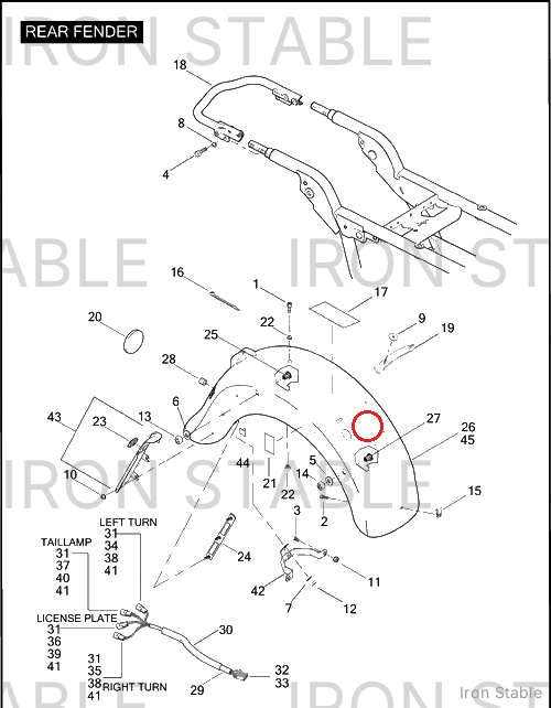 Harley-Davidson Fender Assembly, Rr/Hdi