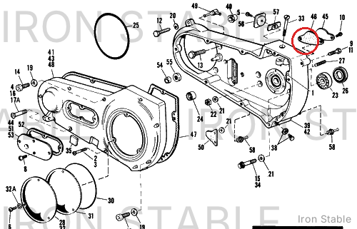 Harley-Davidson Gasket, Front Plate