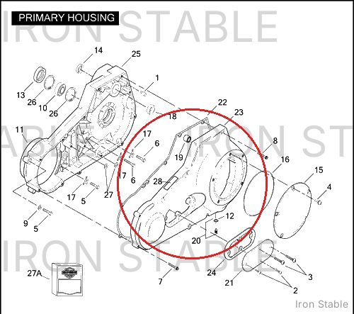Harley-Davidson Gasket, Primary Cover