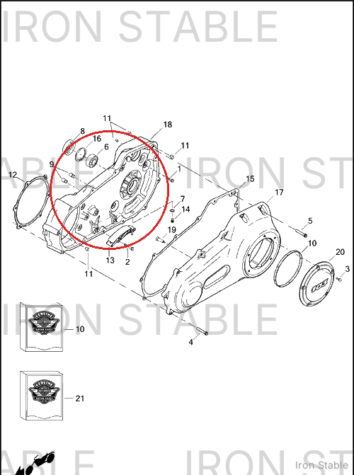 Harley-Davidson Housing, Inr Pri, X
