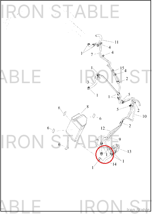 Harley-Davidson Hose, Carbon Cstr, Cstr To Prg S