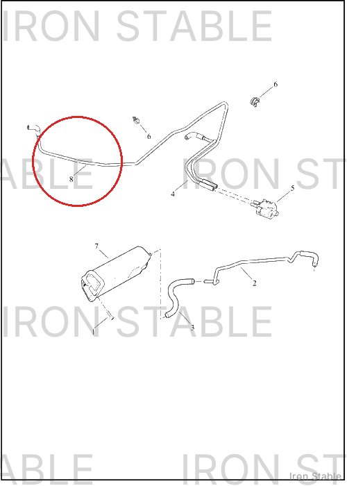 Harley-Davidson Hose, Carbon Cstr, Prg Sol To In