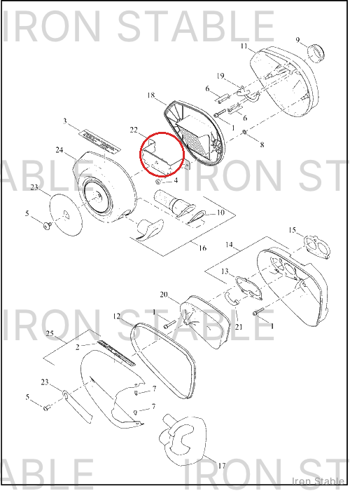 Harley-Davidson Bracket, Fuel/Intk Mounting, X