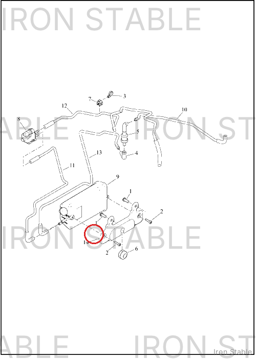 Harley-Davidson Bracket, Fuel/Intk Mounting, Canister