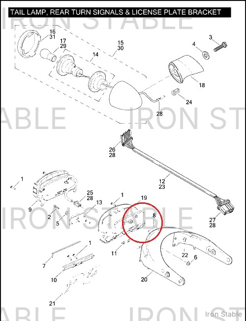 Harley-Davidson Bracket, Lic Pl, X