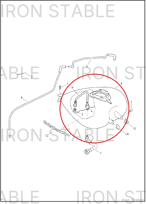 Harley-Davidson Tank, Fuel, Assembly, Sld