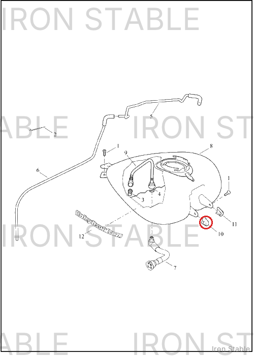 Harley-Davidson Tank, Fuel, Assembly, Sld