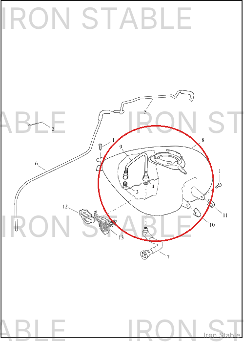 Harley-Davidson Tank, Fuel, Assembly, W/Medln, Sld