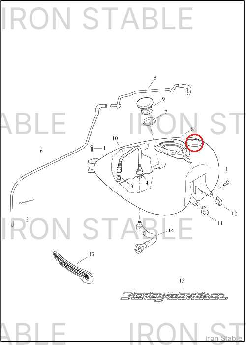 Harley-Davidson Tank, Fuel, Sub-Assembly, W/Graphic, S