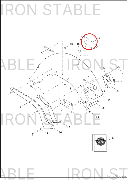 Harley-Davidson Protect Tape, Rr Fndr