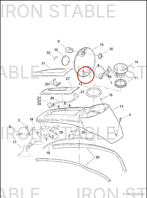 Harley-Davidson Boot, Filler Tube