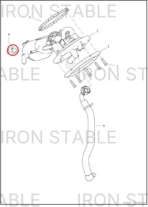Harley-Davidson Fuel Pump Sub-Component, Strainer