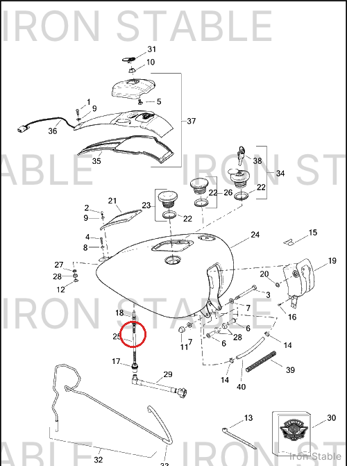 Harley-Davidson Valve, Fuel, Body Assembly