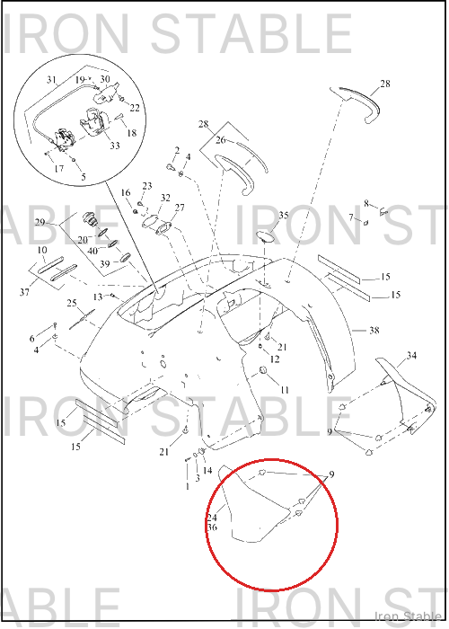 Harley-Davidson Pnl Trim Cover Side Assembly Rh, Stlt