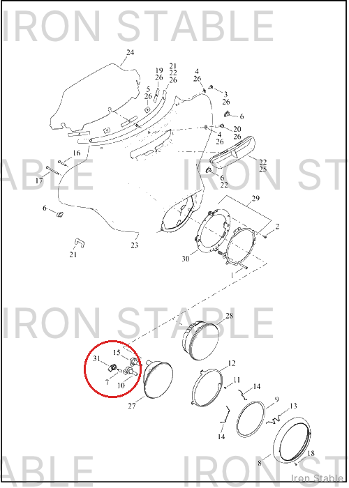 Harley-Davidson Panel, Bodywork Trim, Air Dct Bz