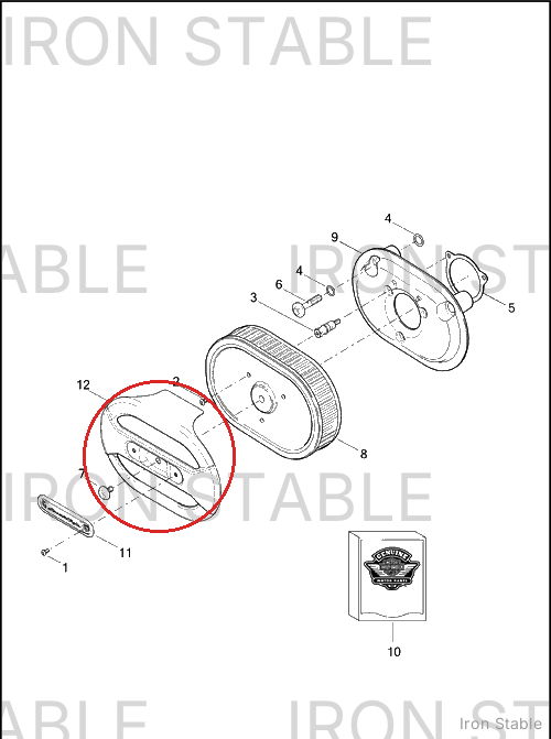 Harley-Davidson Kit, Ventilator Elite Cover -
