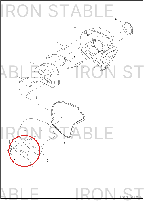 Harley-Davidson Airbox Cover Sub-Component, Insert, Gl
