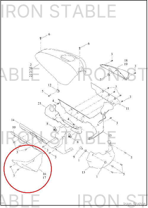 Harley-Davidson Cover, Ev, Ress, Upr, Rh