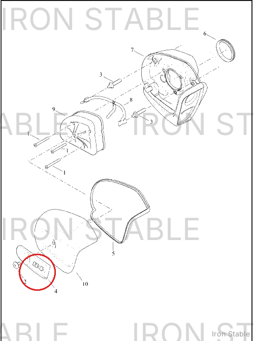 Harley-Davidson Airbox Cover Sub-Component, Insert, 11