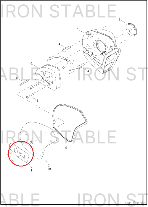 Harley-Davidson Airbox Cover Sub-Component, Insert, 11
