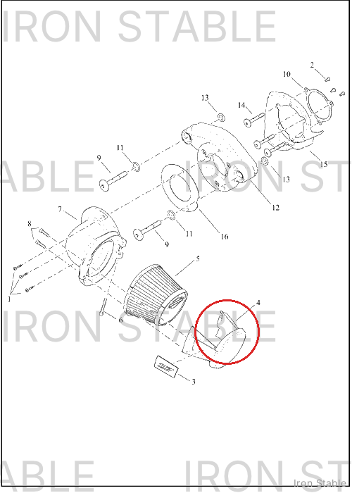 Harley-Davidson Cover, Airbox, Heavy Breather, Bl