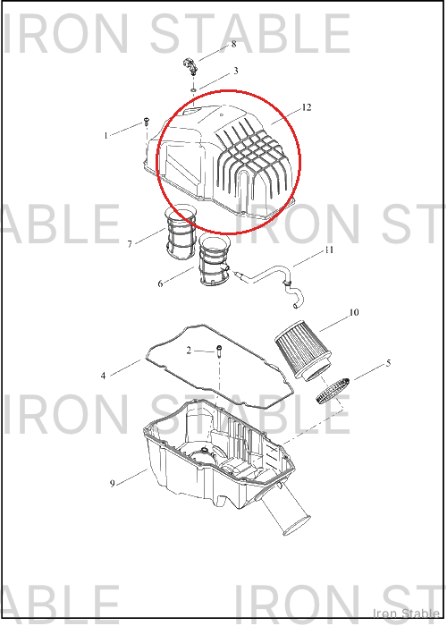 Harley-Davidson Cover, Airbox, Molded