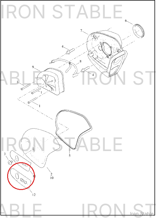 Harley-Davidson Airbox Cover Sub-Component, Insert, 11