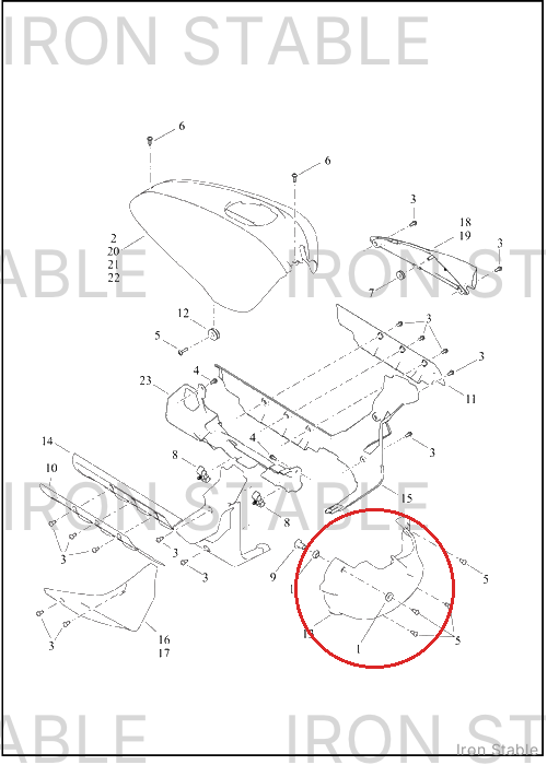 Harley-Davidson Cover, Ev, Motor, Fr, Sub-Assembly