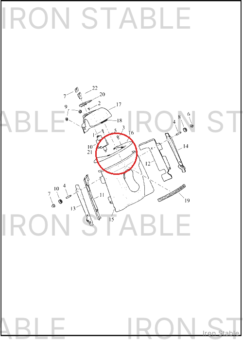 Harley-Davidson Cover, Hdlt, Nacelle, Gblk