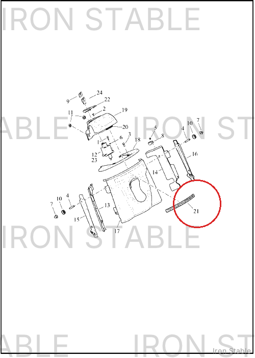 Harley-Davidson Trim, Misc Deco, Cover/Nacelle
