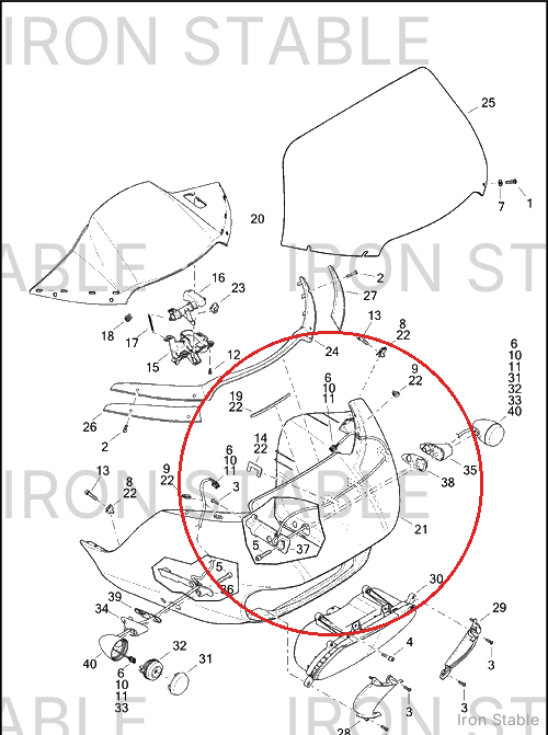 Harley-Davidson Bezel, Hdlt, X