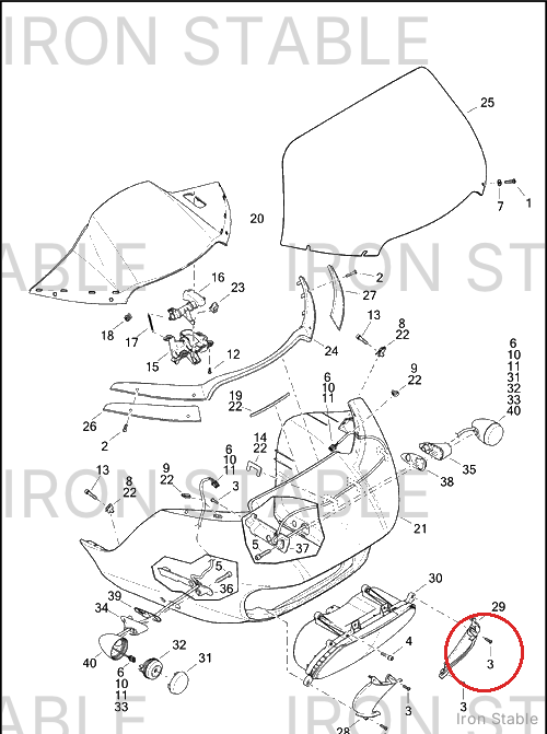 Harley-Davidson Bezel, Hdlt, X