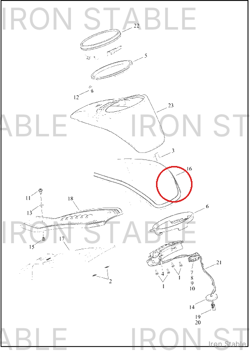 Harley-Davidson Trim, Misc Deco, Rubber