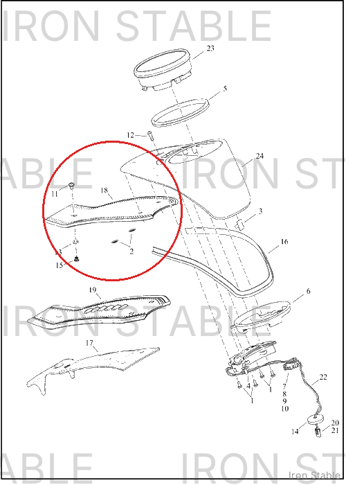 Harley-Davidson Trim, Misc Deco, Fuel Tank