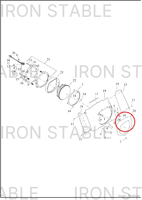 Harley-Davidson Bezel, Hdlt, Trim, Nac Bezel, Chrome