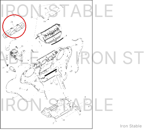 Harley-Davidson Trim, Assembly, Upr Inr Fair, Hrznl S