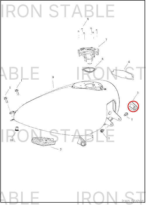 Harley-Davidson Trim, Lh Front Ftk Bracket