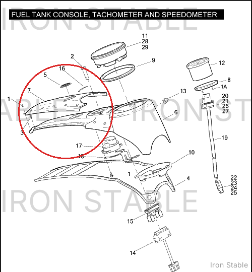 Harley-Davidson Exten'sn Panel, Console